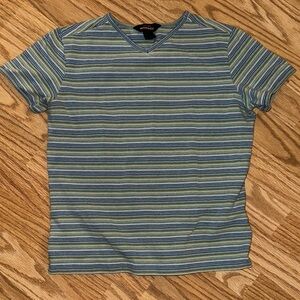 Green and Blue Striped Tee